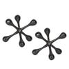 Uttermost 17690 Harlan Objects Black Nickel S/2 view 1