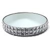 allgala Wedding Cake Stands 3-Piece Set Crystal Gold Plated Cheese Dessert Cupcake Cake Stand with Mirror Plate-Silver Round-HD89204 view 2