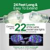 Tupkee LED Rope Light Multi-Color - for Indoor and Outdoor use, 24 Feet (7.3 m) - 10MM Diameter - 144 LED Long Life Bulbs Rope Tube Lights - Pack of 2 view 3
