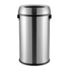 happimess HPM1015A Chuck Kitchen/Office 17.2-Gallon Open-Top Trash Can, Modern, Minimalistic, Fingerprint Proof for Home, Kitchen, Laundry Room, Office, Bedroom, Bathroom, Chrome view 1