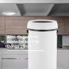 happimess HPM1015B 17.2-Gallon White Open-Top Trash Can with Soft-Close Lid, Modern, Minimalistic, Fingerprint Proof for Home, Kitchen, Laundry Room, Office, Bedroom, Bathroom view 4