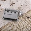 30-Note Music Box, Hand Crank Tape Music Box Movement Part + Puncher+ 3 Strips DIY Your Songs Made of Zinc Alloy, Mental and Paper view 2