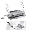 30-Note Music Box, Hand Crank Tape Music Box Movement Part + Puncher+ 3 Strips DIY Your Songs Made of Zinc Alloy, Mental and Paper view 4