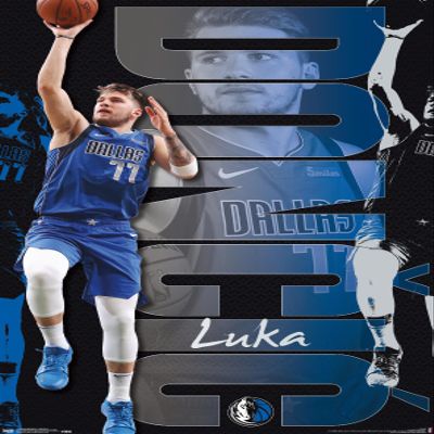 Trends International NBA Dallas Mavericks - Luka Doncic 19 Wall Poster, 14.725" x 22.375", Premium Unframed Version