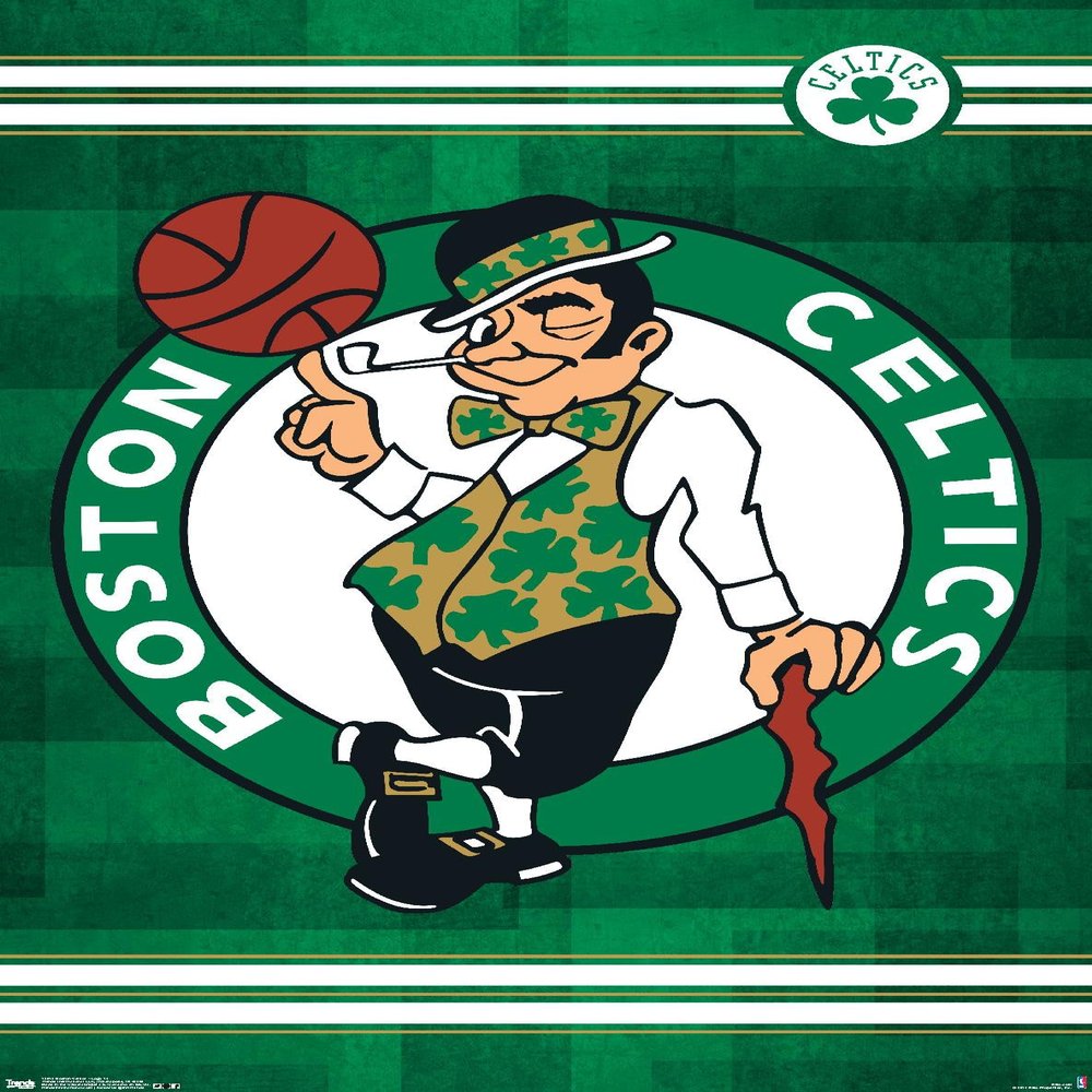 Trends International NBA Boston Celtics - Logo 14 Wall Poster, 14.725" x 22.375", Premium Unframed Version