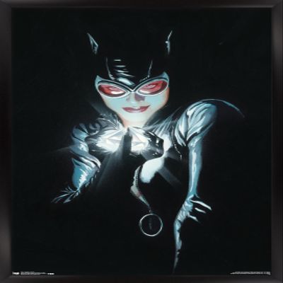 Trends International DC Comics - Catwoman - Portrait Wall Poster, 14.725" x 22.375", Black Framed Version
