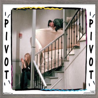 Trends International Friends - Pivot Wall Poster, 22.375" x 34", Barnwood Framed Version