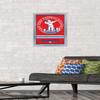 NFL New York Giants - Retro Logo 15 Wall Poster, 22.4L" x 14.7W", Silver Framed Version view 2