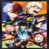 Trends International My Hero Academia-Faces Wall Poster, 14.725" x 22.375", Black Framed Version view 1