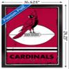 Trends International NFL Arizona Cardinals - Retro Logo 15 Wall Poster, 22.4L x 14.7W, Black Framed Version view 3