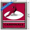 Trends International NFL Arizona Cardinals - Retro Logo 15 Wall Poster, 22.4L x 14.7W, Barnwood Framed Version view 3