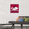 Trends International NFL Arizona Cardinals - Retro Logo 15 Wall Poster, 22.4L x 14.7W, White Framed Version view 2