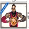 Trends International NBA Cleveland Cavaliers - Lebron James Wall Poster, 14.725" x 22.375", Barnwood Framed Version view 3