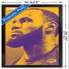 Trends International NBA Los Angeles Lakers - Lebron James 18 Wall Poster, 14.725" x 22.375", Black Framed Version view 3