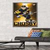 Trends International NHL Pittsburgh Penguins - Sidney Crosby 18 Wall Poster, 22.375" x 34", Barnwood Framed Version view 2