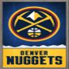 Trends International NBA Denver Nuggets - Logo 18 Wall Poster, 22.375" x 34", Barnwood Framed Version view 1