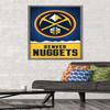 Trends International NBA Denver Nuggets - Logo 18 Wall Poster, 22.375" x 34", Barnwood Framed Version view 2