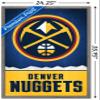 Trends International NBA Denver Nuggets - Logo 18 Wall Poster, 22.375" x 34", Barnwood Framed Version view 3