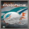 Trends International NFL Miami Dolphins - Helmet 18 Wall Poster, 22.375" x 34", Barnwood Framed Version view 1