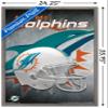Trends International NFL Miami Dolphins - Helmet 18 Wall Poster, 22.375" x 34", Barnwood Framed Version view 3