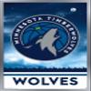 Trends International NBA Minnesota Timberwolves - Logo 18 Wall Poster, 14.725" x 22.375", Silver Framed Version view 1