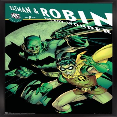 Trends International DC Comics - Batman and Robin The Boy Wonder Wall Poster, 14.725" x 22.375", Black Framed Version