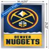 Trends International NBA Denver Nuggets - Logo 18 Wall Poster, 14.725" x 22.375", Silver Framed Version view 3