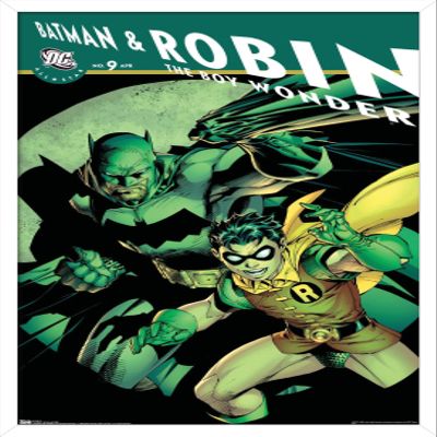 Trends International DC Comics - Batman and Robin The Boy Wonder Wall Poster, 14.725" x 22.375", White Framed Version