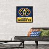 Trends International NBA Denver Nuggets - Logo 18 Wall Poster, 14.725" x 22.375", Black Framed Version view 2