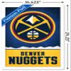 Trends International NBA Denver Nuggets - Logo 18 Wall Poster, 14.725" x 22.375", White Framed Version view 3