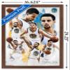 Trends International NBA Golden State Warriors - Stephen Curry 16 Wall Poster, 14.725" x 22.375", Mahogany Framed Version view 3