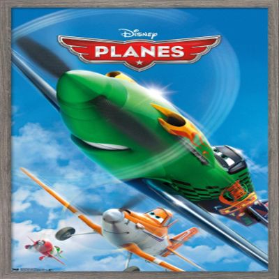 Trends International Disney Planes - One Sheet Wall Poster, 14.725" x 22.375", Barnwood Framed Version