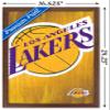 Trends International NBA Los Angeles Lakers - Logo 13 Wall Poster, 14.725" x 22.375", Mahogany Framed Version view 3