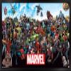 Marvel Comics The Marvel Lineup Wall Poster, 22.4L" x 14.7W", Black Framed Version view 1