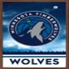 Trends International NBA Minnesota Timberwolves - Logo 18 Wall Poster, 14.725" x 22.375", Mahogany Framed Version view 1