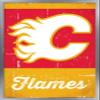 Trends International NHL Calgary Flames - Retro Logo 13 Wall Poster, 14.725" x 22.375", Silver Framed Version view 1
