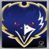 Trends International NFL Baltimore Ravens - Logo 14 Wall Poster, 14.725" x 22.375", Silver Framed Version view 1