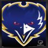 Trends International NFL Baltimore Ravens - Logo 14 Wall Poster, 14.725" x 22.375", Black Framed Version view 1