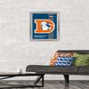 Trends International NFL Denver Broncos - Retro Logo 14 Wall Poster, 14.725" x 22.375", Silver Framed Version view 2