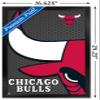 Trends International NBA Chicago Bulls - Logo 14 Wall Poster, 14.725" x 22.375", Black Framed Version view 3