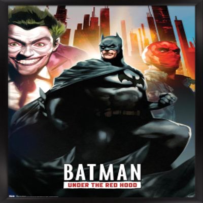 Trends International DC Comics - Batman - Under the Red Hood Wall Poster, 14.725" x 22.375", Black Framed Version