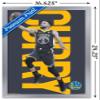 Trends International NBA Golden State Warriors - Stephen Curry 18 Wall Poster, 14.725" x 22.375", Silver Framed Version view 3