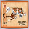 NFL Cincinnati Bengals - Retro Logo 14 Wall Poster, 22.4L" x 14.7W", Silver Framed Version view 1