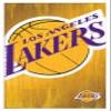 Trends International NBA Los Angeles Lakers - Logo 13 Wall Poster, 14.725" x 22.375", White Framed Version view 1