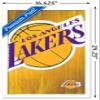 Trends International NBA Los Angeles Lakers - Logo 13 Wall Poster, 14.725" x 22.375", White Framed Version view 3
