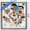 Trends International NBA Golden State Warriors - Stephen Curry 16 Wall Poster, 14.725" x 22.375", Barnwood Framed Version view 3