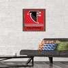 Trends International NFL Atlanta Falcons - Retro Logo 15 Wall Poster, 14.725" x 22.375", Mahogany Framed Version view 2