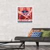 Trends International Marvel Comics - Captain America - Art Deco Wall Poster, 14.725" x 22.375", White Framed Version view 2