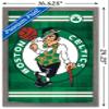 Trends International NBA Boston Celtics - Logo 14 Wall Poster, 14.725" x 22.375", Barnwood Framed Version view 3