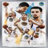 Trends International NBA Golden State Warriors - Stephen Curry 16 Wall Poster, 14.725" x 22.375", Silver Framed Version view 1